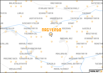 map of Nagyerdő