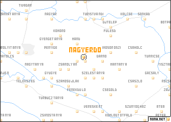 map of Nagyerdő