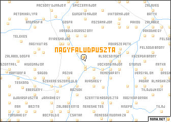 map of Nagyfaludpuszta