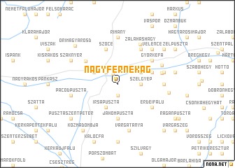 map of Nagyfernekág