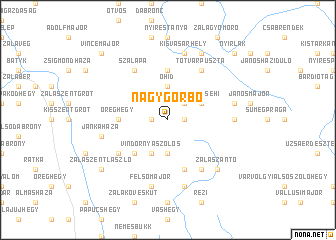 map of Nagygörbő
