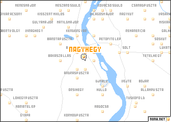 map of Nagyhegy