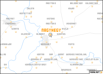 map of Nagyhegy