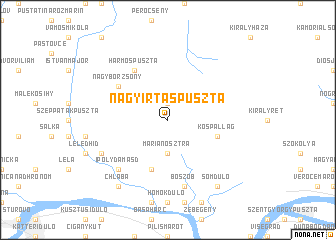 map of Nagyirtáspuszta