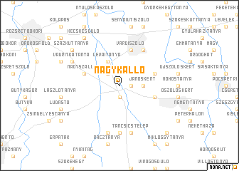 map of Nagykálló