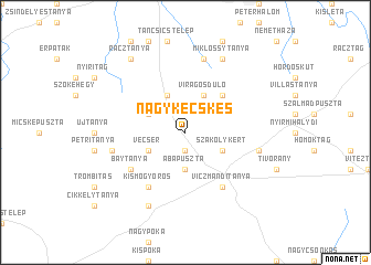 map of Nagykecskés