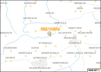 map of Nagykörů