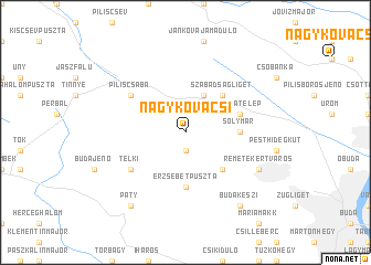map of Nagykovácsi