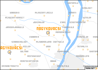 map of Nagykovácsi