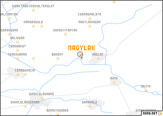 map of Nagylak