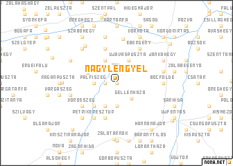 map of Nagylengyel