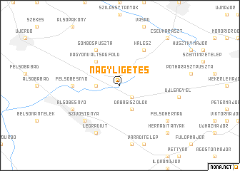 map of Nagyligetes