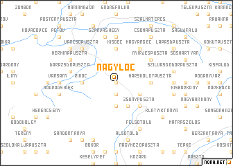 map of Nagylóc