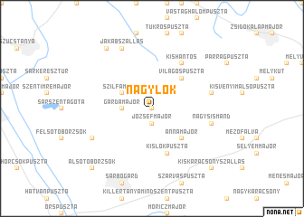 map of Nagylók