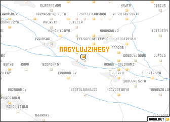 map of Nagylujzihegy