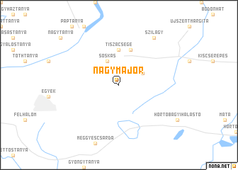 map of Nagymajor