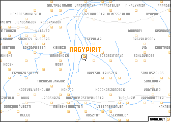 map of Nagypirit