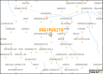 map of Nagypuszta