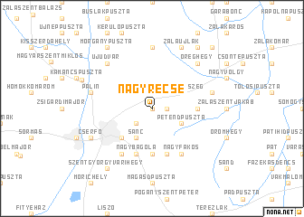 map of Nagyrécse