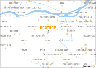map of Nagysáp