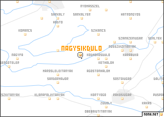 map of Nagysíkdůlő