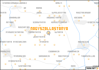 map of Nagyszállástanya