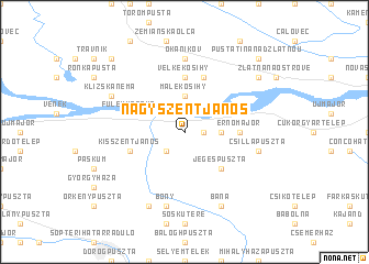 map of Nagyszentjános