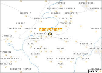 map of Nagysziget