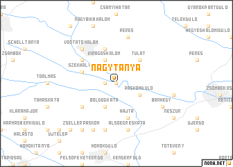 map of Nagytanya