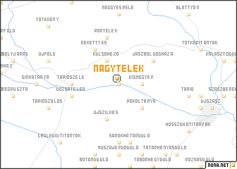 map of Nagytelek