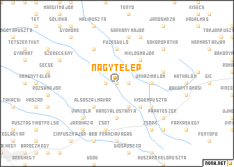 map of Nagytelep