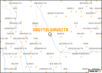 map of Nagytoldipuszta