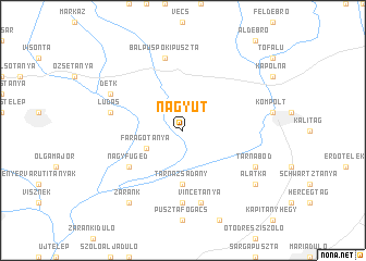 map of Nagyút