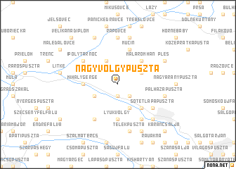 map of Nagyvölgypuszta