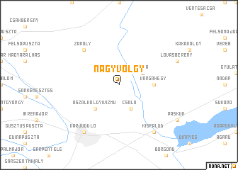 map of Nagyvölgy