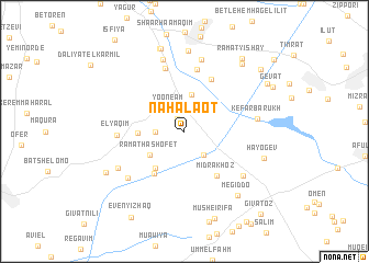 map of Naẖalaʼot
