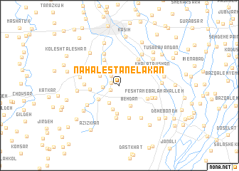 map of Nahālestān-e Lākān