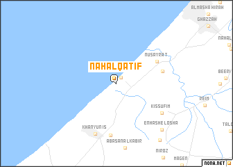 map of Naḥal Qatif