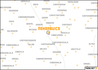 map of Nahambuica