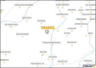 map of Nahand