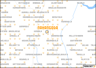 map of Nahangoda