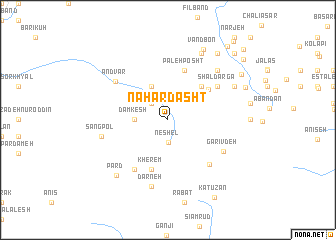 map of Nahār Dasht
