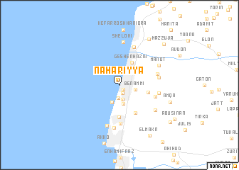 map of Nahariyya