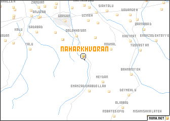 map of Nahār Khvorān