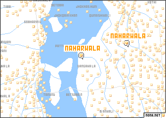 map of Nāharwāla