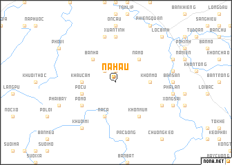 map of Nà Hàu