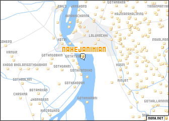 map of Nāhejāni Miān