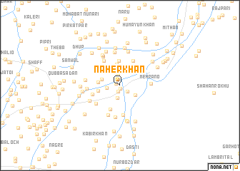 map of Nāher Khān