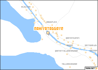 map of Nāḩiyat ad Dayr