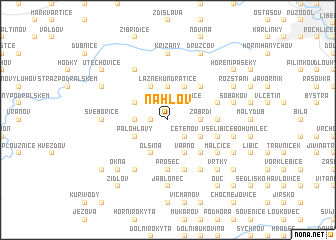 map of Náhlov